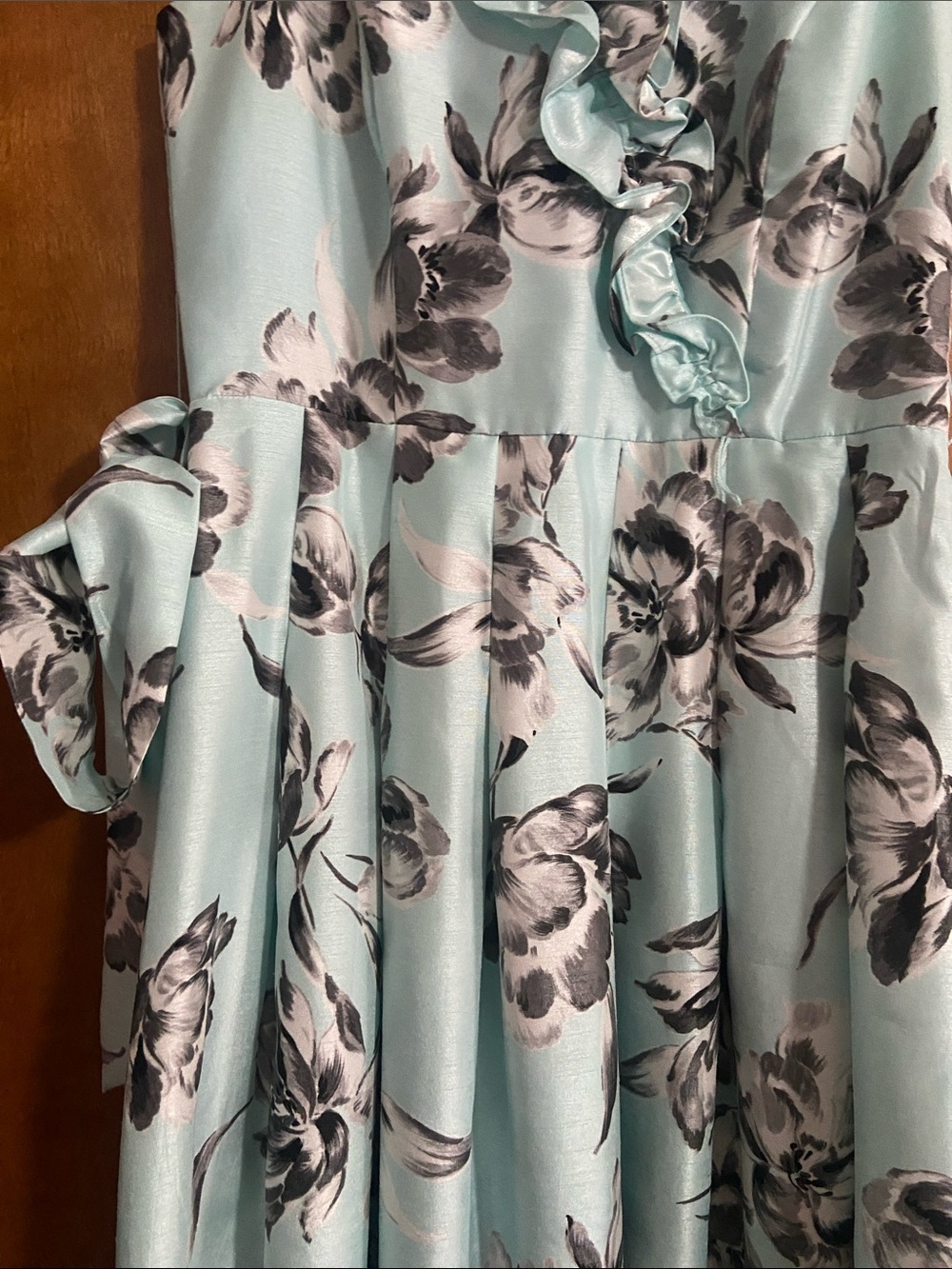 Jessica Howard Mint Green Floral Ruffle Midi Dress - Picture 3 of 8